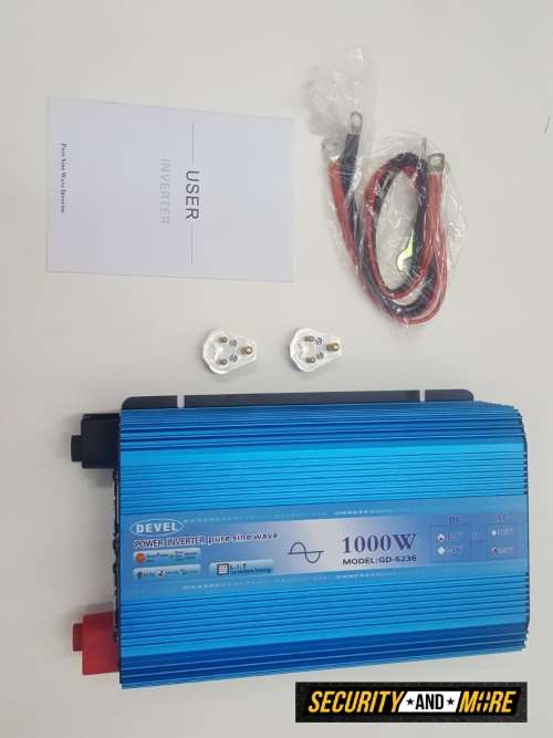1000W DEVEL PURE SINE INVERTER | 12V DC TO  220V  AC|  INVERTER -PURE SINE WAVE (2000W PEAK)
