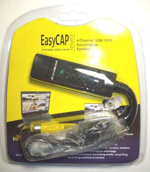 Easy Cap 4 Channel USB Video/Audio Capture Adaptor (USB DVR)