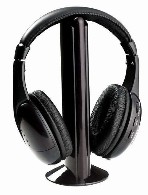 5 in 1 Wireless Headphones with Fm Radio Multi Function