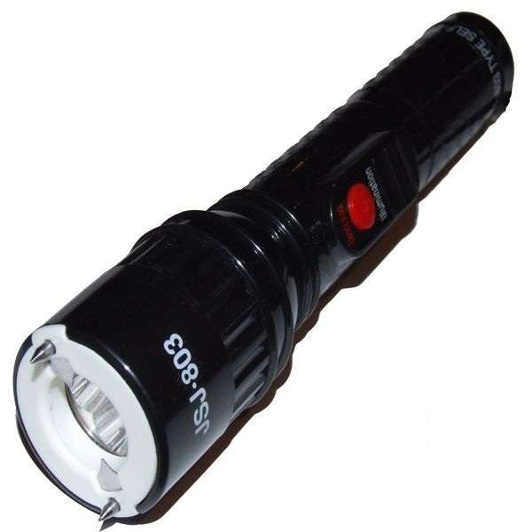 2 MILLION VOLT RECHARGEABLE STUN GUN  + BUILT IN TORCH AND FREE POUCH