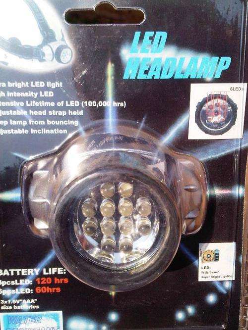 12 LED WATER RESISTANT HEADLAMP