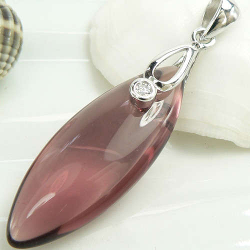 "CRAZY CLEARANCE!" AMETHYST QUARTZ GEMSTONE PENDANT CRAFTED IN 925 STERLING SILVER