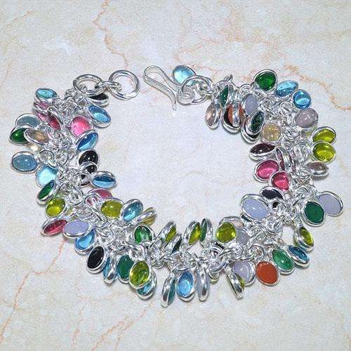 MULTI-GEMSTONE BRACELET CRAFTED IN 925 STERLING SILVER