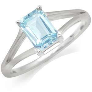 GENUINE NATURAL BLUE TOPAZ RING CRAFTED IN 925 STERLING SILVER