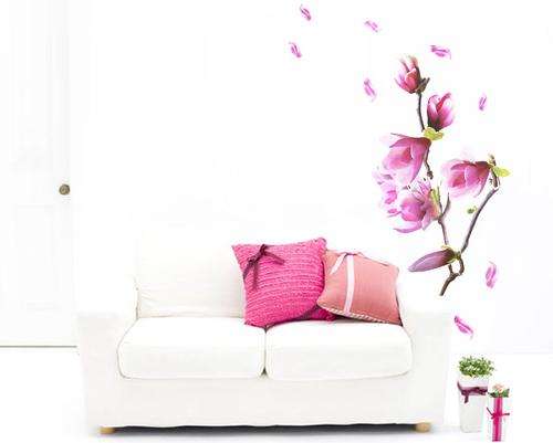 MAGNOLIA FLOWERS WALL DECAL - SO EASY TO CREATE A NEW UPDATED LOOK IN YOUR HOME