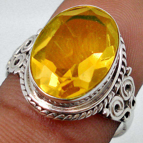 6.51cts ORANGE MORGANITE IN 925 STERLING SILVER "RESIZEABLE 8/Q"