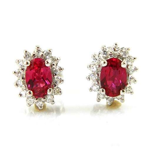 *MAKE A SET* RUBY EARRINGS CRAFTED IN 925 STERLING SILVER