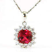 4.5ct RED RUBY PENDANT CRAFTED IN 925 STERLING SILVER