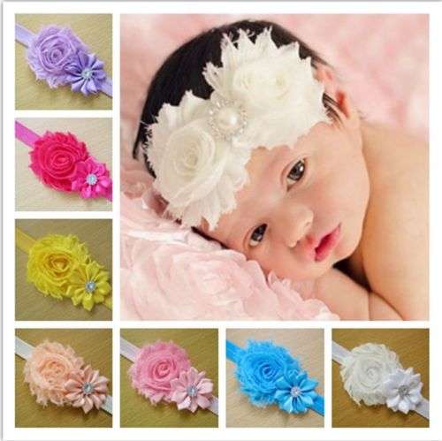 WIN 1 GET ONE RANDOM COLOUR FREE!!    CUTE AS A BUTTON.... BABY BOW & HEADBAND - PEACHES AND CREAM