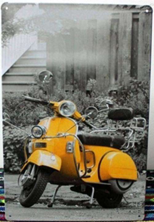 VESPA SCOOTER TIN SIGN - DECOR -  20X30cm