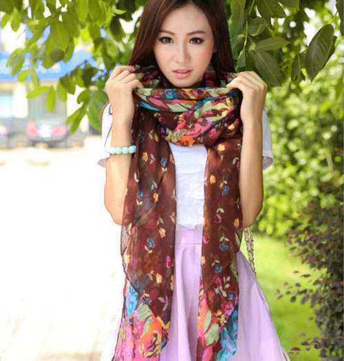 PERFECT GIFT - LONG LENGTH -  SCARF SHAWL WRAP - IDEAL AUTUMN AND WINTER ACCESSORY