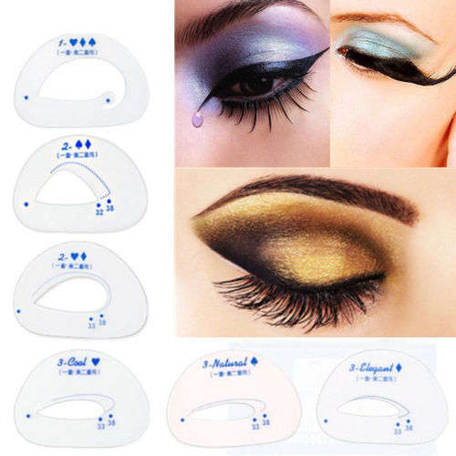 NEW!!!  SET OF 6 EYESHADOW SHAPING STENCILS - FOR A PROFESSIONAL FINISH TO YOUR MAKE-UP RAGIME