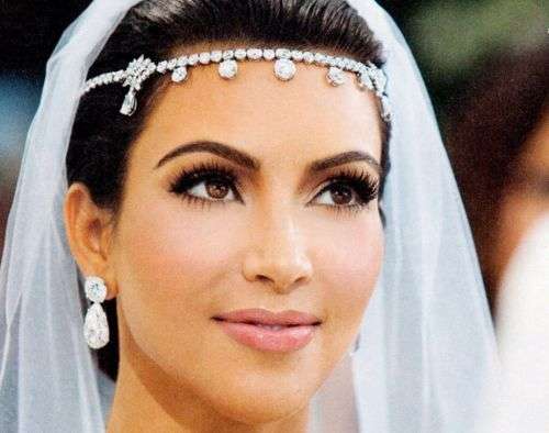 FASHION BRIDAL HEADPIECE - REPLICA KIM KARDASHIAN BRIDE'S HEADPIECE - BRIDAL OR MATRIC DANCE