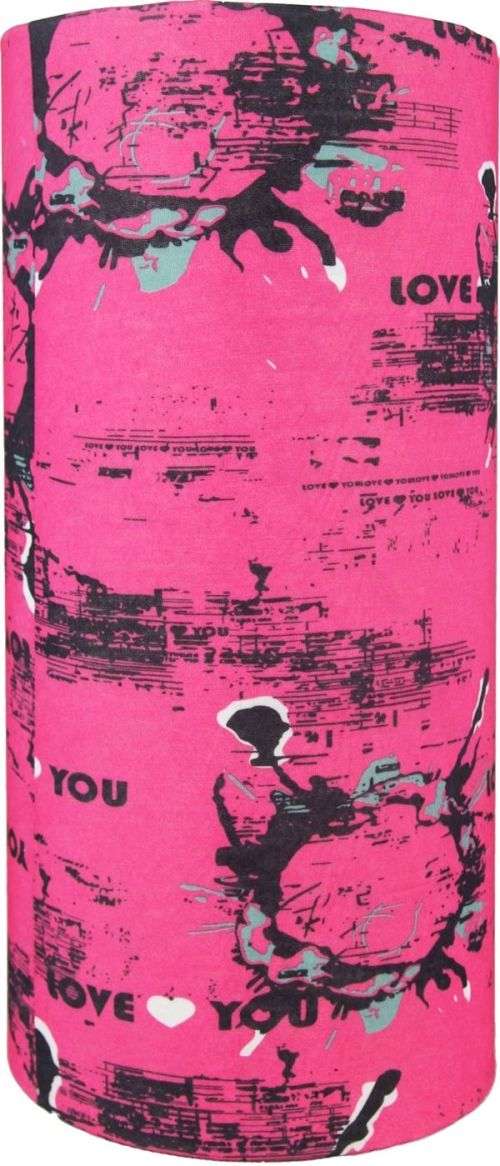 BUFF BANDANA/SCARF/SHAWL/SNOOD/WRAP PINK WATERMARK IMPRESSION STACKS OF WAYS TO WEAR SEE LISTING