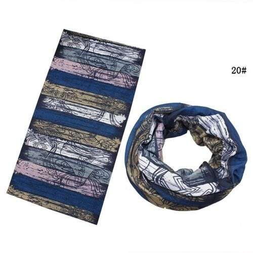 BUFF BANDANA/SCARF/SHAWL/SNOOD/WRAP BLUE SHADES STACKS OF WAYS TO WEAR SEE LISTING