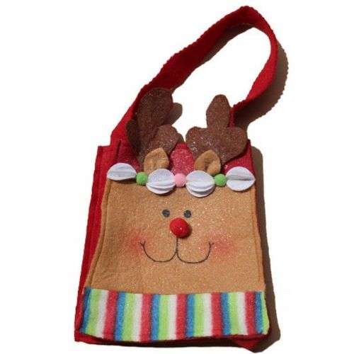 XMAS KIDS GIFT OR CANDY STOCKING FILLER POUCH - OR ADULT GOODIE BAG