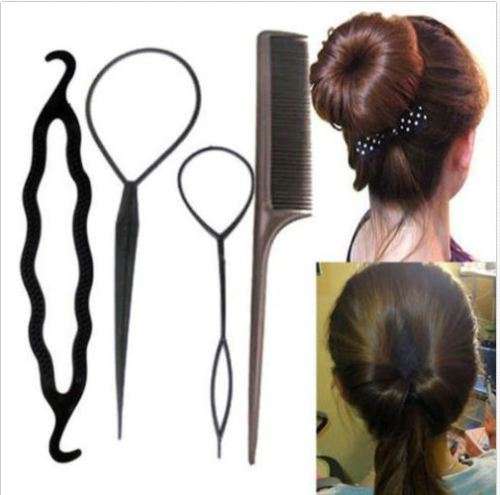 4PCS HAIRSTYLING TOOLS- FOR A PROFESSIONAL HAIRDRESSING STYLE-VIEW UTUBE DEMO'S 1000'S OF STYLES