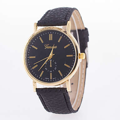 GENEVA BLACK WOMAN'S EUROPEAN UNIQUE STYLE RETRO FASHION WRIST WATCH