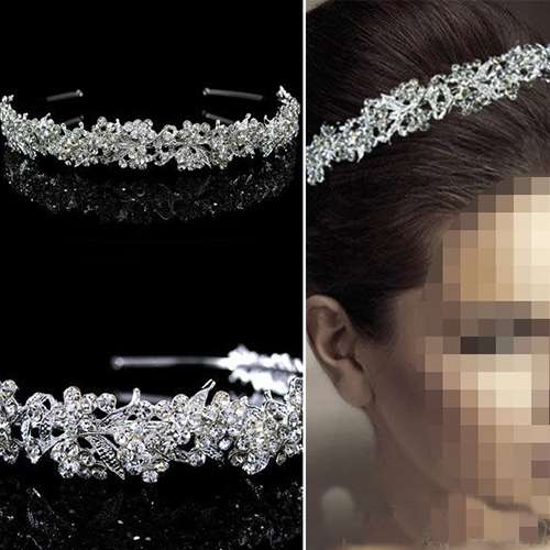 ABSOLUTELY BEAUTIFUL  BRIDE'S  CRYSTAL HEADBAND OR TIARA - STUNNING CRAFTSMANSHIP  AAA++ QUALITY
