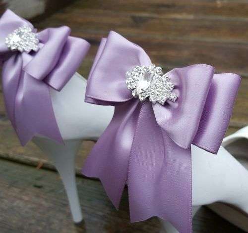 SHOE JEWELLERY  -TURN ANY SHOES INTO BRIDAL SHOES BY USING THESE BRIDAL SHOE CLIPS AND YOUR OWN BOW