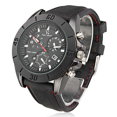 NEW MODEL  V6  MEN'S SPORTS WRISTWATCH  WITH DATE FUNCTION AND SILICONE STRAP