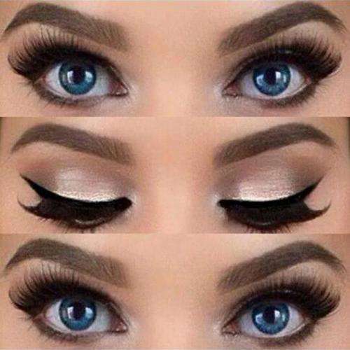 PROFESSIONAL LOOK!!  1 SET OF CAT AND SMOKEY EYES MAKEUP TEMPLATES FOR  TOP AND BOTTOM