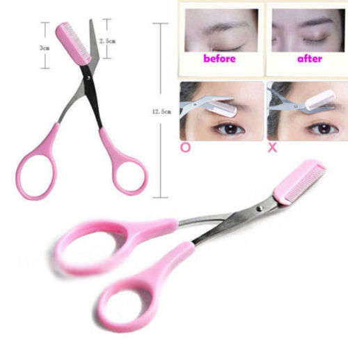 UNISEX EYEBROW COMB AND SCISSORS - FOR A PROFESSIONAL FINISH TO YOUR GROOMING RAGIME