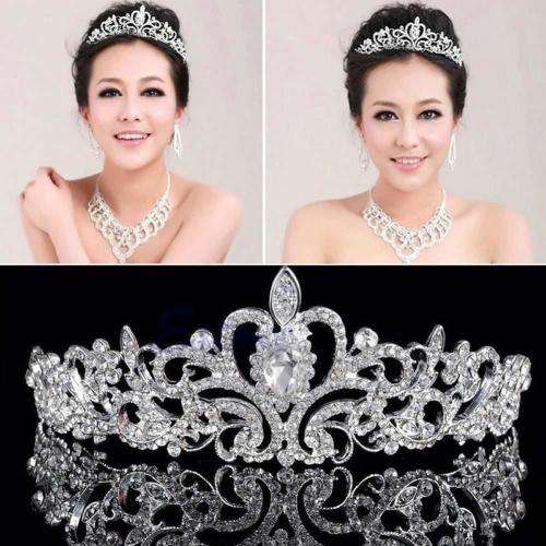 ABSOLUTELY STUNNING - BEAUTIFULLY CRAFTED BRIDE'S CRYSTAL TIARA!!!