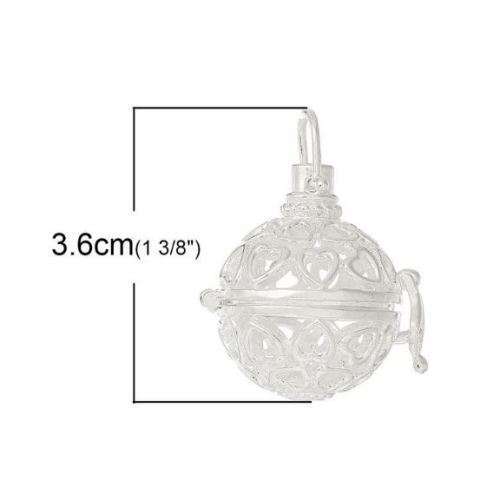 MEXICAN BOLA PENDANT - PREGNANCY HARMONY HEART CHIME BALL -  ANGEL CALL BALL CHIME