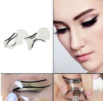 1 SET OF CAT AND SMOKEY EYES MAKEUP CARD TEMPLATE TOP AND BOTTOM