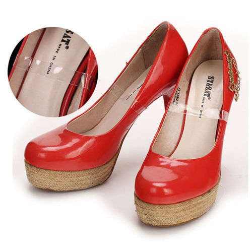 1 PAIR CLEAR SHOE STRAPS - PREVENTS SHOES SLIPPING OFF WHEN WALKING DANCING, ETC