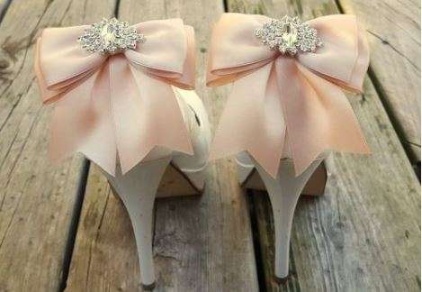 SHOE JEWELLERY  -TURN ANY SHOES INTO BRIDAL SHOES BY USING THESE BRIDAL SHOE CLIPS AND YOUR OWN BOW