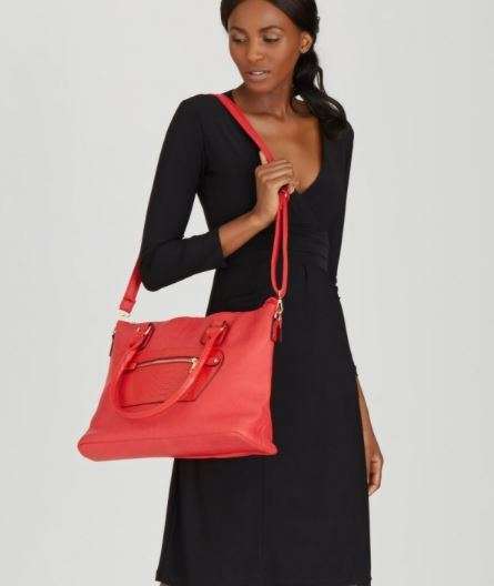 DESIGNER HANDBAG - MODA SCAPA - RED - EXQUISITE TOTE  FULLY LINED  BAG