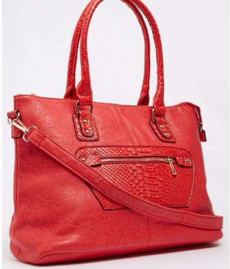 DESIGNER HANDBAG - MODA SCAPA - RED - EXQUISITE TOTE  FULLY LINED  BAG
