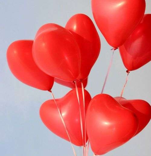 WEDDING DECOR  / ROMANCE / VALENTINES / PROPOSAL - RED HEART LATEX BALLOON