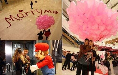 WEDDING DECOR  / ROMANCE / VALENTINES / PROPOSAL - RED HEART LATEX BALLOON