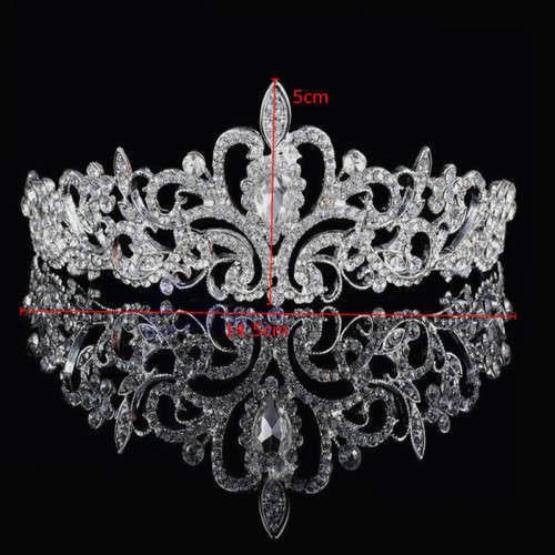 ABSOLUTELY STUNNING - BEAUTIFULLY CRAFTED BRIDE'S CRYSTAL TIARA!!!