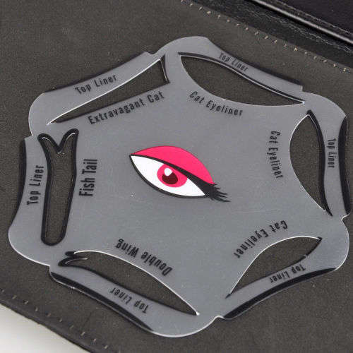 1 SET OF 6 CAT EYE AND SMOKEY EYES MAKEUP CARD TEMPLATE TOP AND BOTTOM= 3 UNIQUE DESIGNS