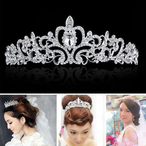 ABSOLUTELY STUNNING - BEAUTIFULLY CRAFTED BRIDE'S CRYSTAL TIARA!!!
