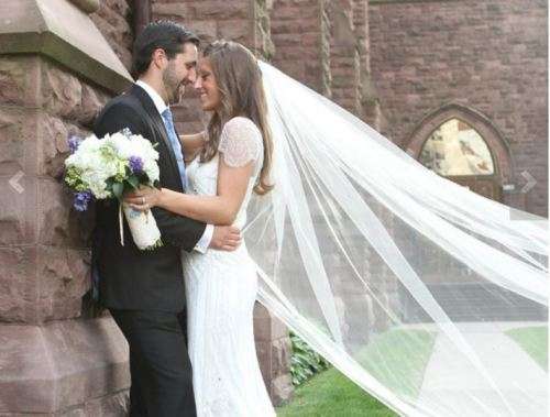 SOFT DREAMY  WHITE  BRIDAL VEIL WITH FINISHED  EDGE - SOFT TULLE - 3METRE - WITH COMB