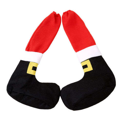 4 PCS  SANTA STOCKING BOOT TABLE /CHAIR LEG COVERS - UNIQUE  CHRISTMAS DECOR