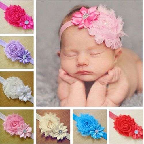 STYLISH & CUTE AS A BUTTON.... BABY BOW & HEADBAND - WHITE - PERFECT FOR BAPTISM/WEDDING/CHRISTENING