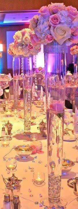 TRIMMABLE/BENDABLE RHINESTONE MESH WRAPS/RIBBON - WEDDING DECOR - OPEN TO SEE SUGGESTIONS AND PICS