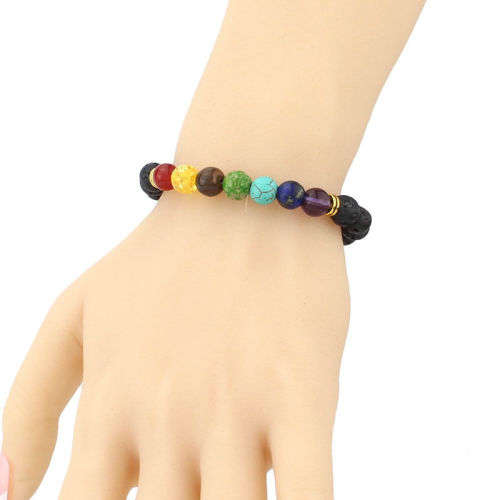 7 GENUINE NATURAL GEMSTONES -  CHAKRA REIKI HEALING BRACELET