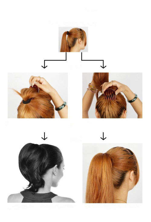 FASHION WOMAN'S BLACK HAIR STYLING COMB STICK BUN MAKER BRAID TOOL HAIR ACCESSORIES