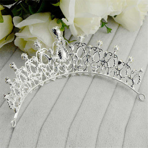 SALE!! !!! GORGEOUS BRIDE'S TIARA JEWELLERY WITH TEARDROP CRYSTALS  - BRIDAL TIARA