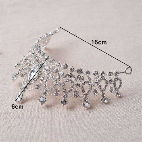 SALE!! !!! GORGEOUS BRIDE'S TIARA JEWELLERY WITH TEARDROP CRYSTALS  - BRIDAL TIARA