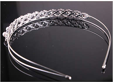 EXQUISITE BRIDE'S HAIR JEWELLERY HEADBAND FAUX PEARL -  BRIDAL TIARA OR SPECIAL OCCASION ACCESSORY