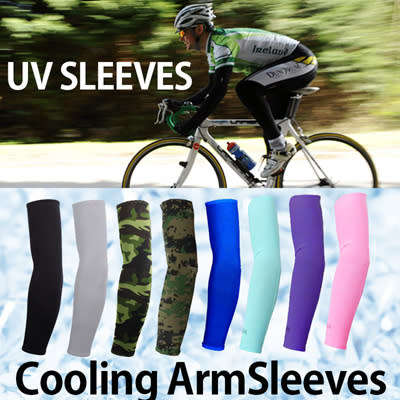HI-COOL UV  PROTECTION SLEEVES PROTECT YOUR ARMS WHILE PLAYING OUTDOOR SPORTS - BLACK