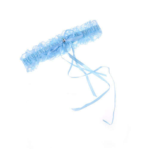 SALE! "MAKE THIS YOUR SOMETHING BLUE! " BLUE WEDDING BRIDE'S LACE GARTER - ALSO AVAILABLE IN WHITE